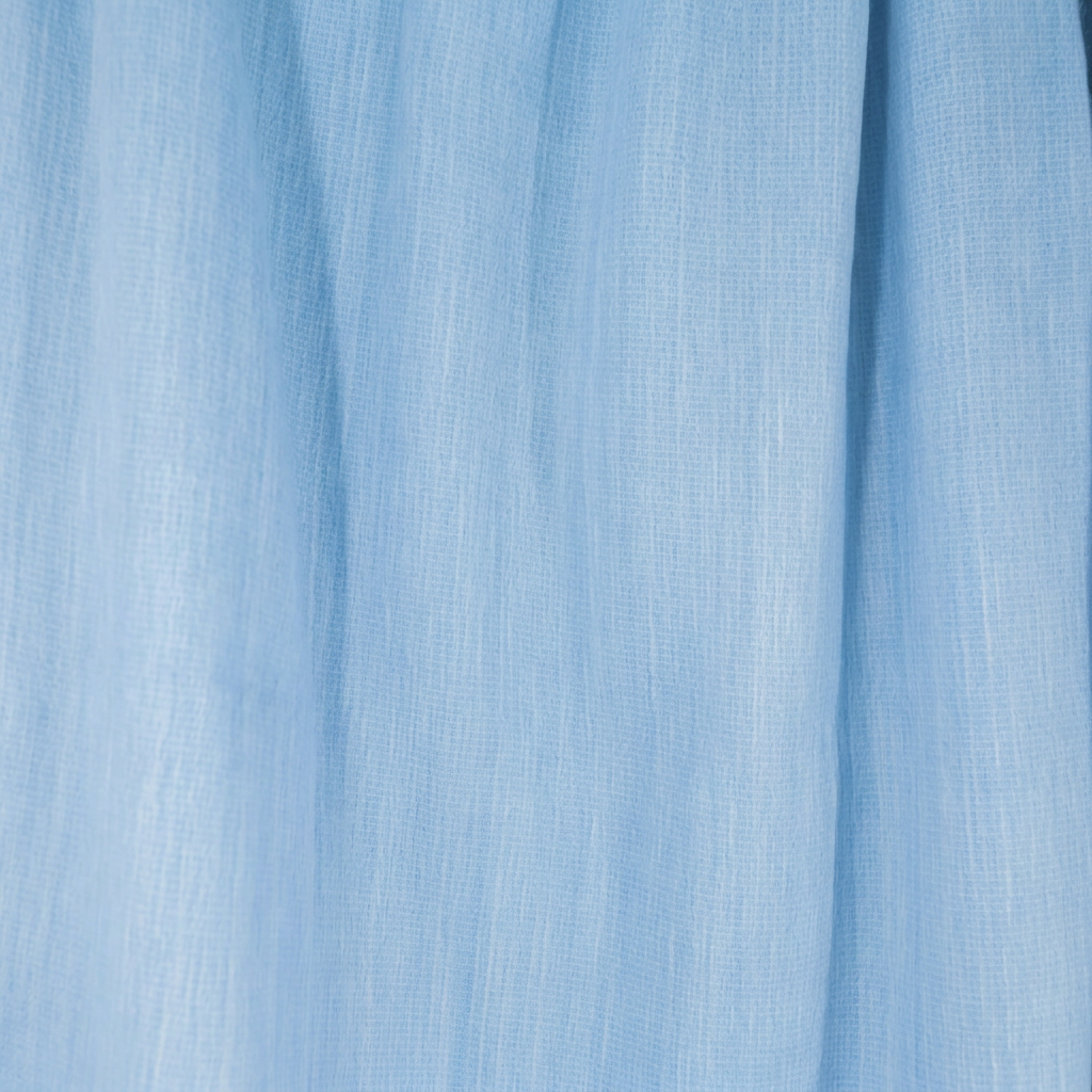 Reversible Handwoven Alpaca Throw Blanket | Powder Blue & White | Kani Collection