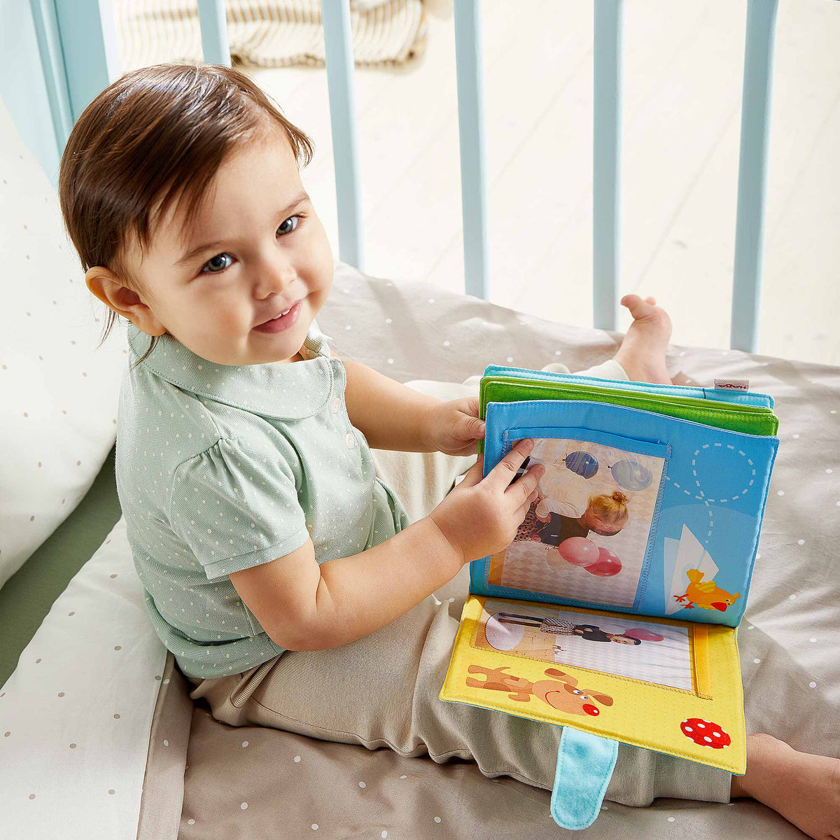 Playmates Soft Fabric Baby Photo Album