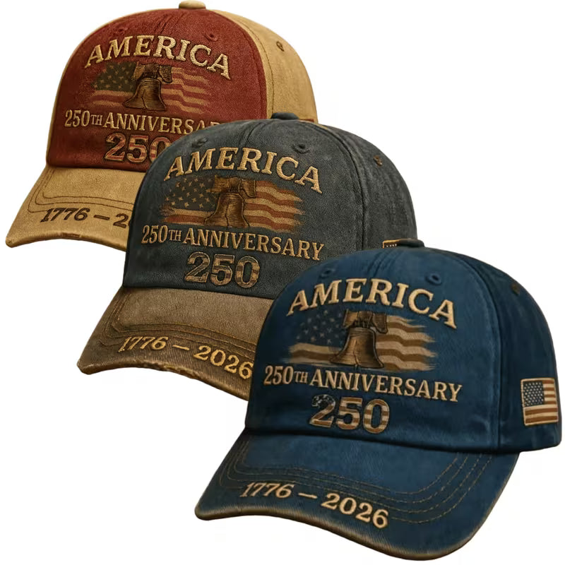 USA 250th Anniversary 3D Baseball Cap
