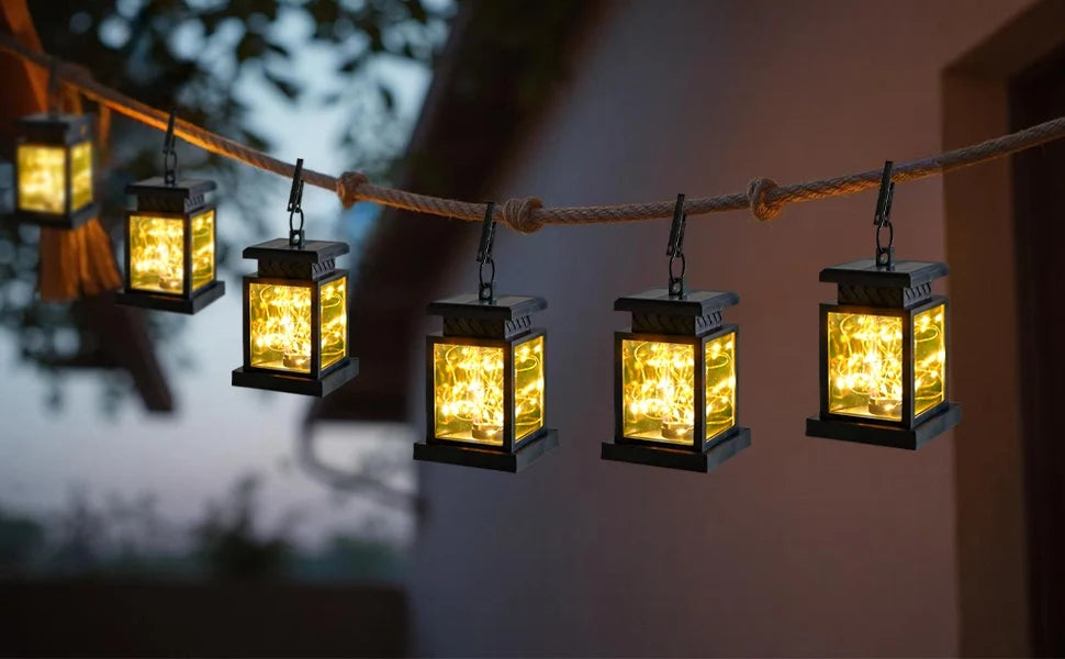 Set of 6 Solar Lantern Lights