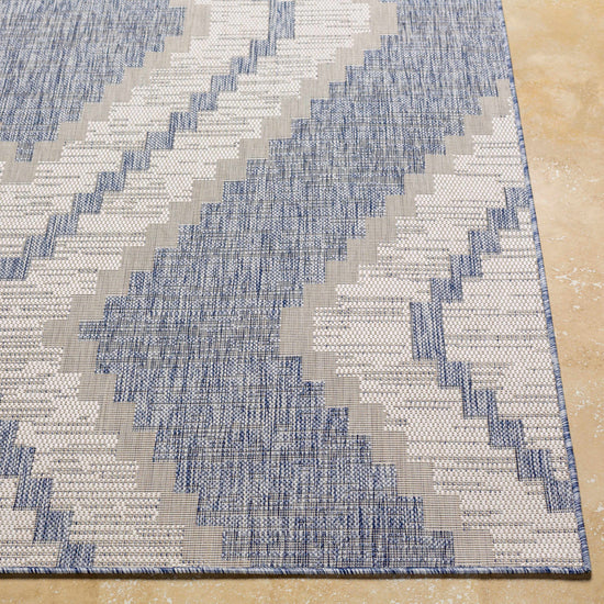 McCrory Pale Blue Flat Outdoor Rug - Clearance