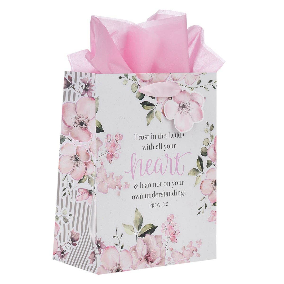 Gift Bag MD Pink Trust in the Lord Prov. 3:5