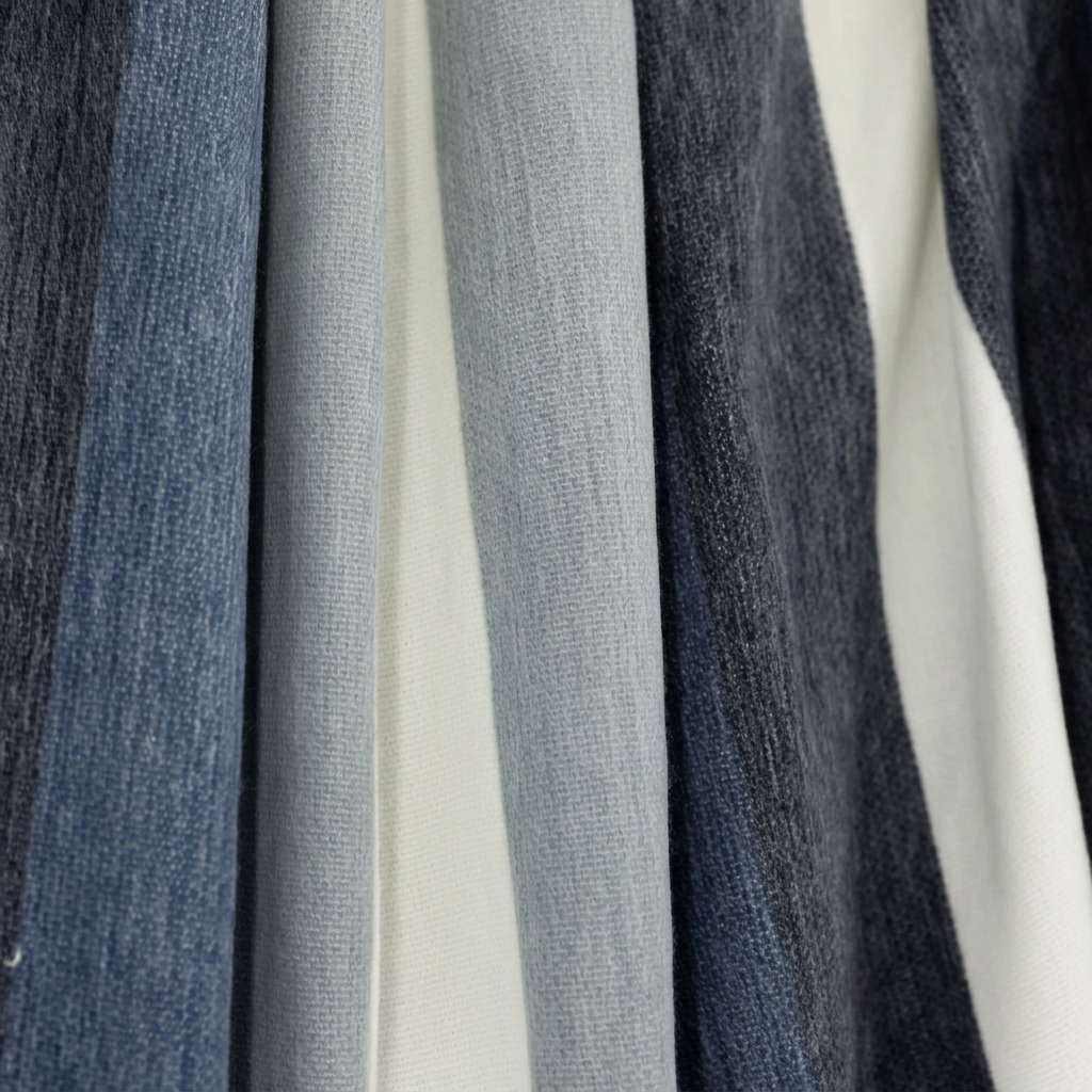 Handwoven Alpaca Throw Blanket | Denim Blues, Black & Cream | Nawi Collection