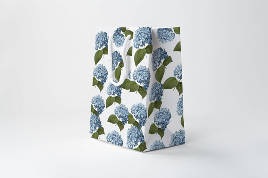 Blue Hydrangea Gift Bag | Luxury Gift Bag by JOSIL Paperie