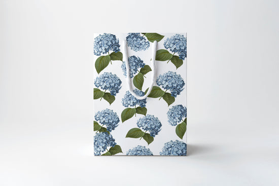 Blue Hydrangea Gift Bag | Luxury Gift Bag by JOSIL Paperie