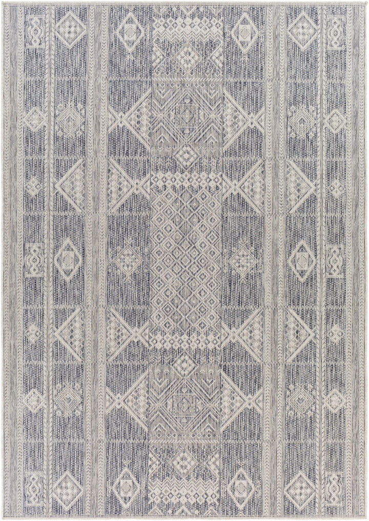 Malamig Gray Outdoor Area Rug - Clearance