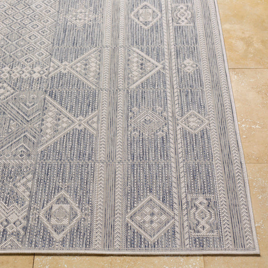 Malamig Gray Outdoor Area Rug - Clearance