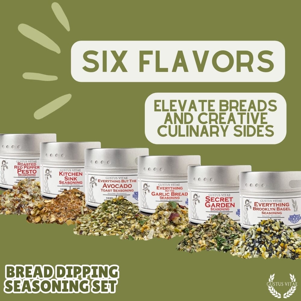 Bread Dipping Seasonings – Variety 6 Pack