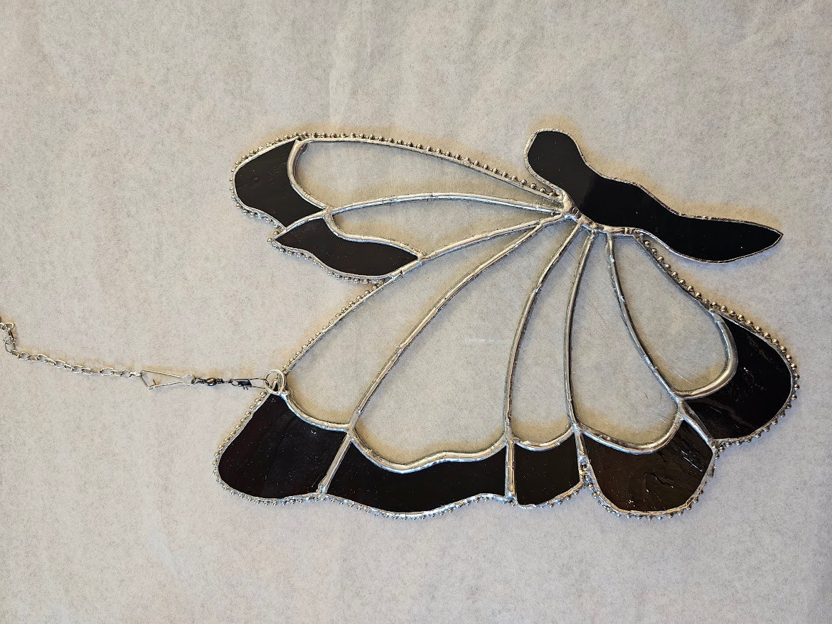 Two Toned Butterfly Stained Glass Sun Catchers 7x10