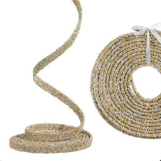 15' Gold Beaded Garland