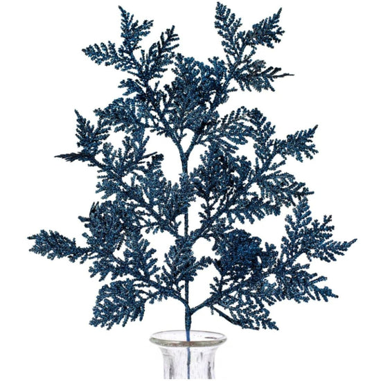 19" Incense Cedar Glitter Spray: Midnight Blue