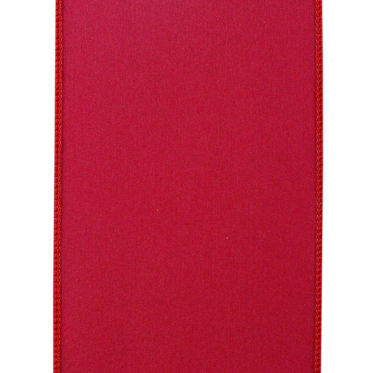 4 inch Value Velvet Ribbon: Scarlet Red (10 Yards)