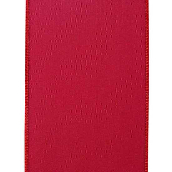 4 inch Value Velvet Ribbon: Scarlet Red (10 Yards)