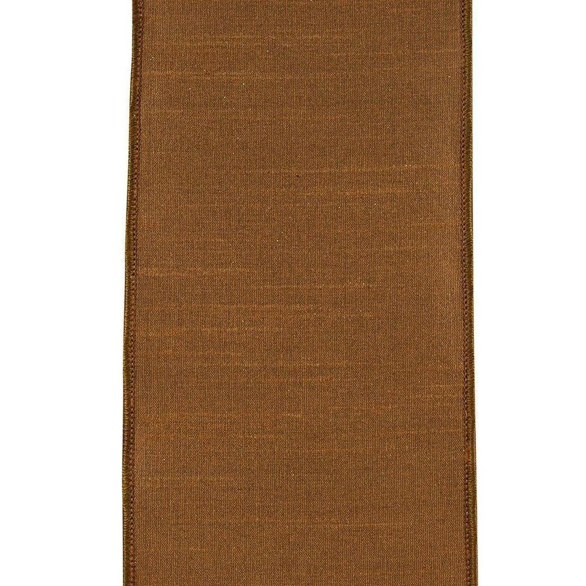 4in Diagonal Glitter Stripe Ribbon: Brown (5 Yards)