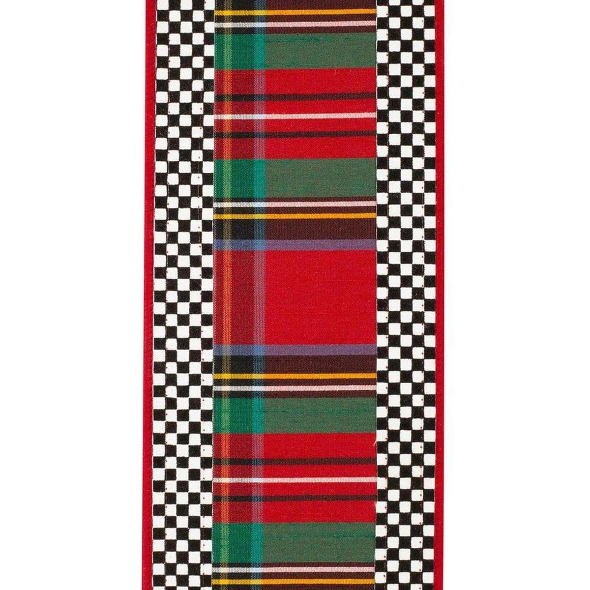 4in Plaid Ticking Tradition Ribbon (5 Yards)