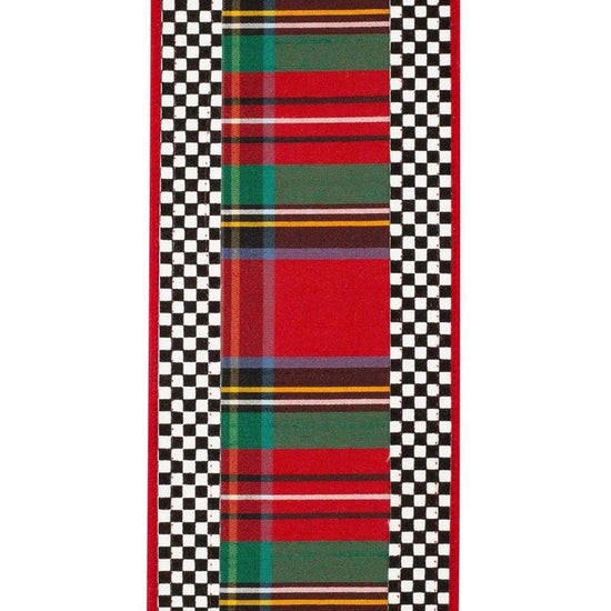 4in Plaid Ticking Tradition Ribbon (5 Yards)