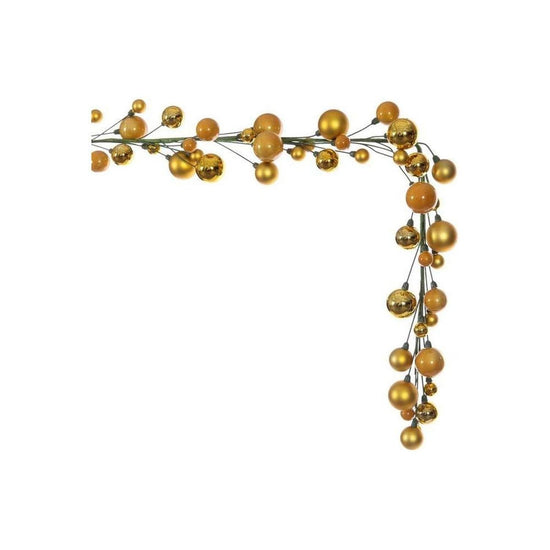 6' Ball Branch Garland: Gold