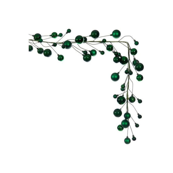 6' Ball Branch Garland: Green