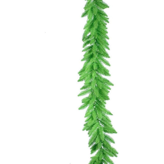 9' Lime Green Garland, Unlit