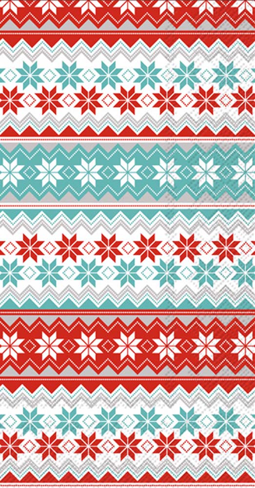 Reindeer Stripe - Guest Towel