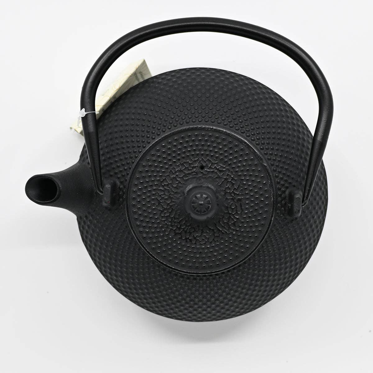 Black Hobnail Design 44oz Cast Iron Tea Pot (1/6)