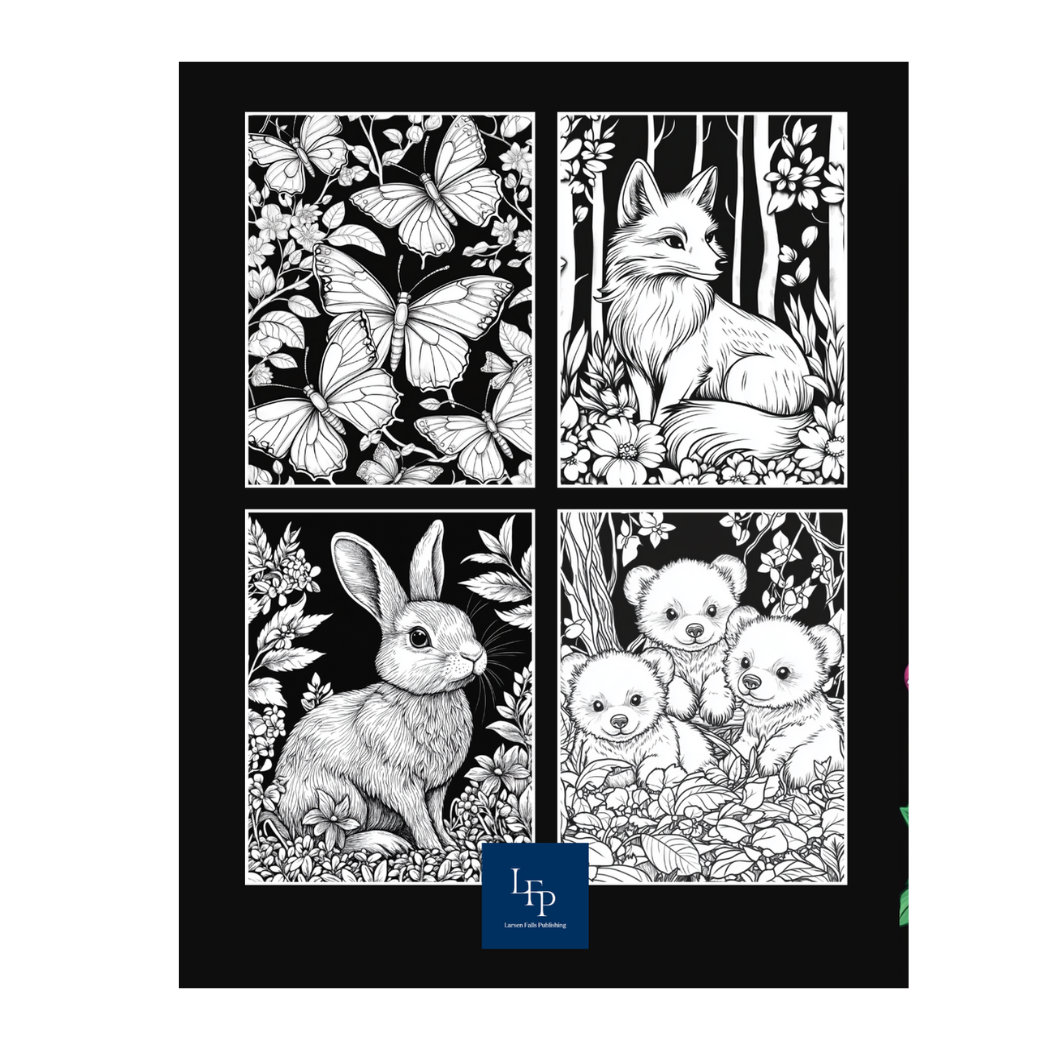 Woodland Wonders A Coloring Book of Cute Wild Forest Animals