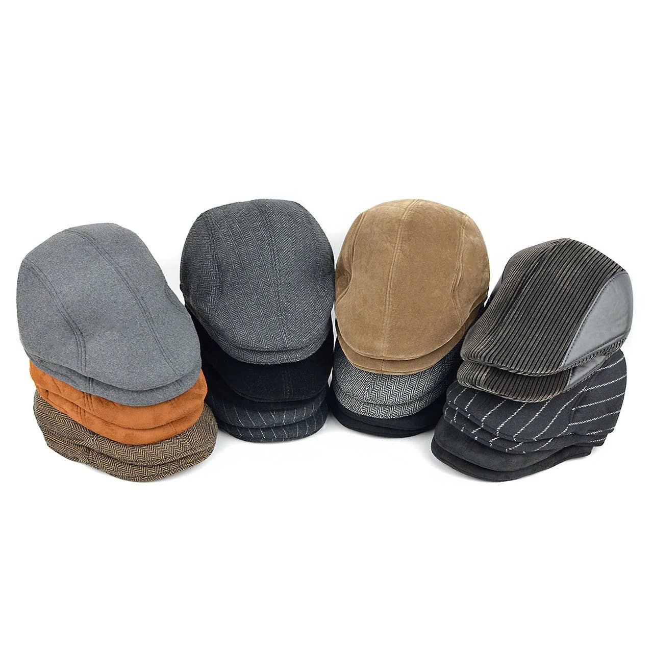 Fall/Winter Patterned Flat Ivy Hats