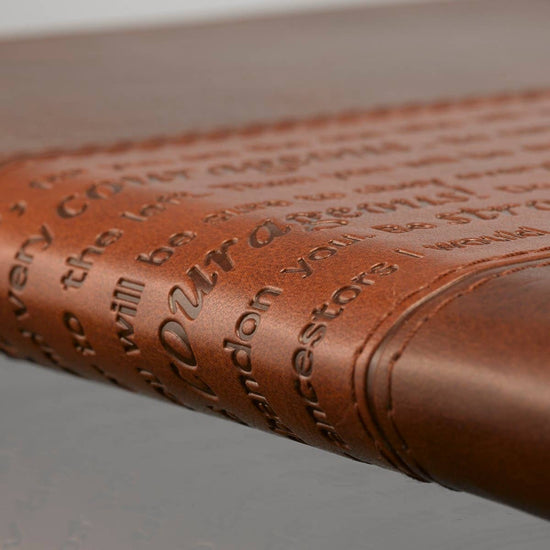 Journal Classic Zip Brown Two-tone Strong & Courageous