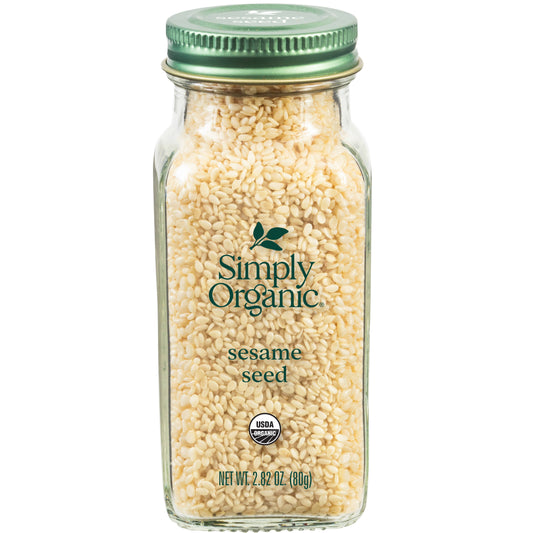 Pure White Sesame Seed, Certified Organic, Kosher 2.82 Oz