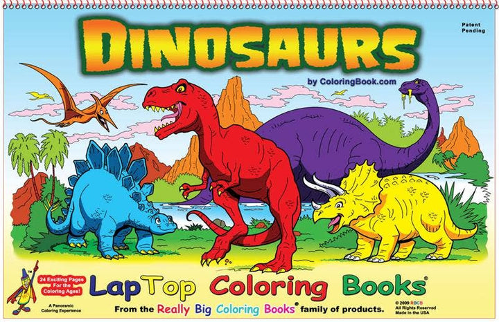 Dinosaur LapTop Coloring Book 17"x11"