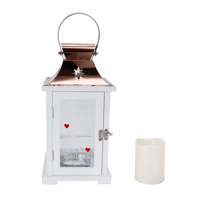 Memorial Lantern 12.5''H with Card Bereavement