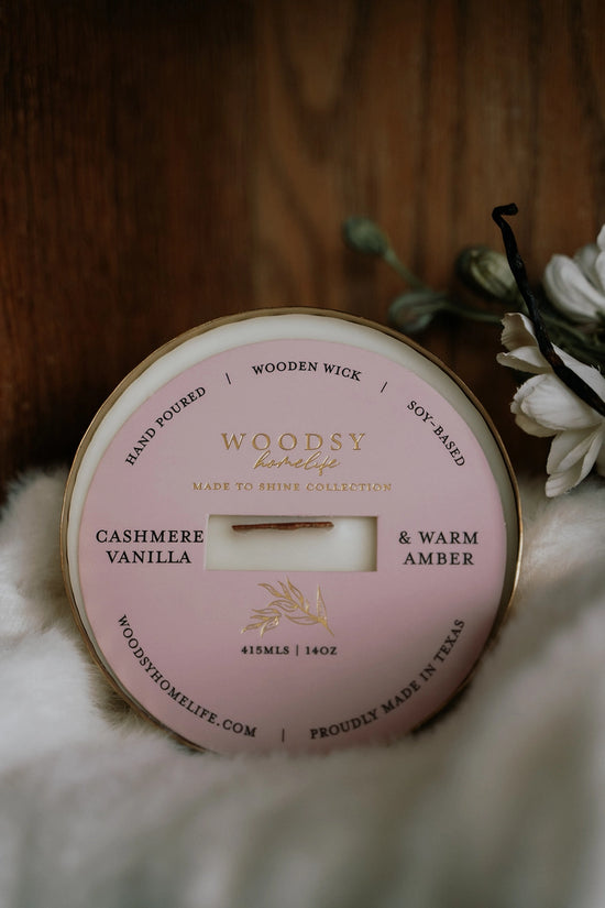 Winter/Holiday Brass Bowl Collection - 14oz /Soy/ Woodwick