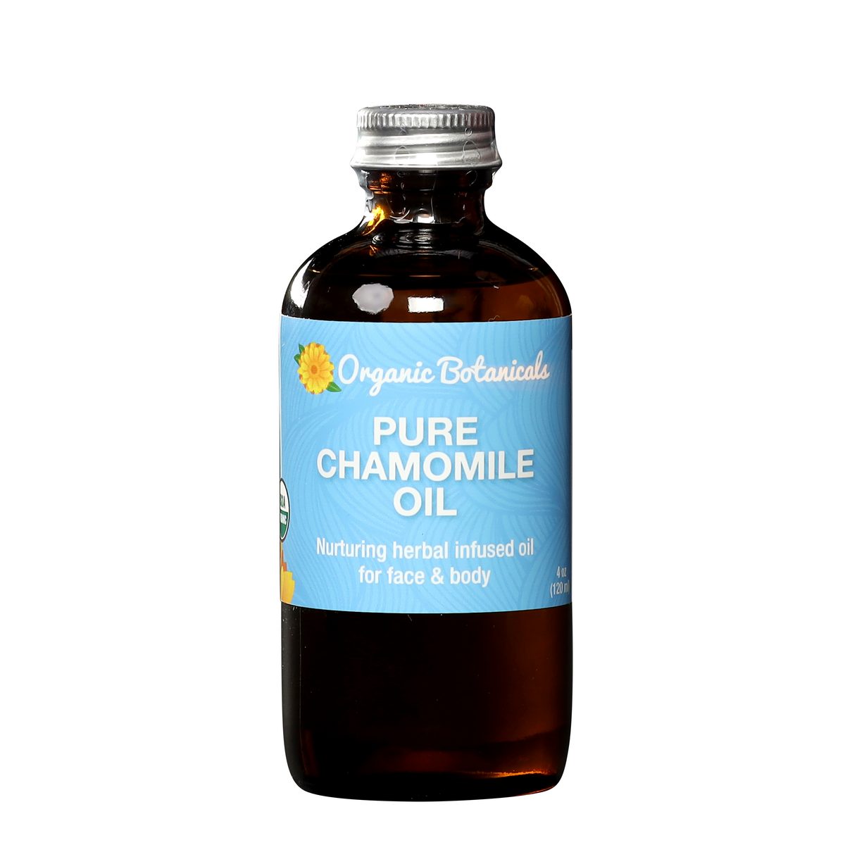 Pure Chamomile Infused Oil – Certified Organic Herbal Oil for Sensitive Skin, Eczema & More