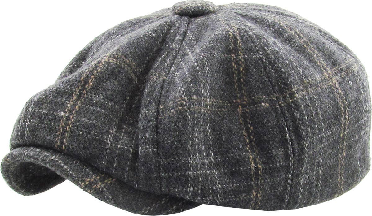 Plaid Button Ascot