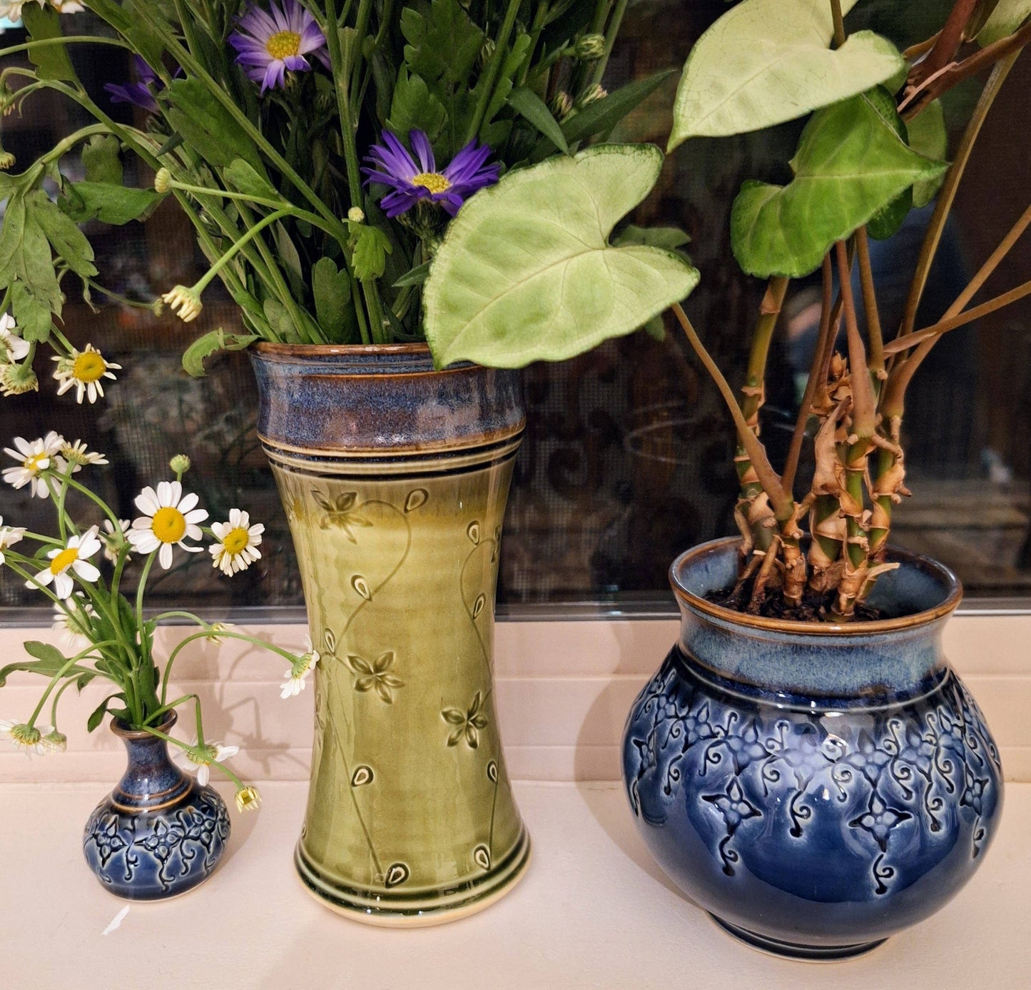 Amphora Bud Vases w/full pattern Made to Order