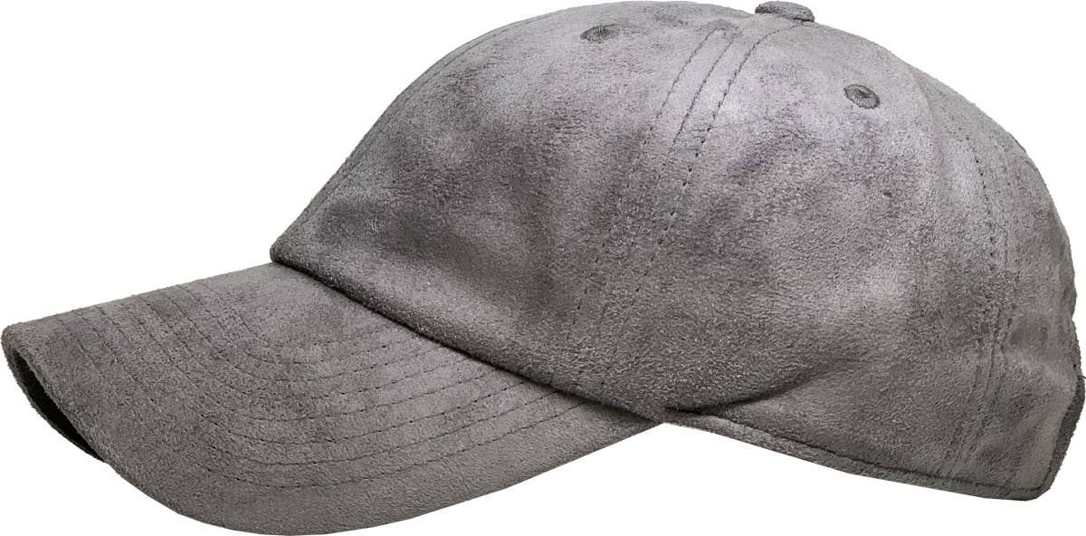 SUEDE BASEBALL CAP