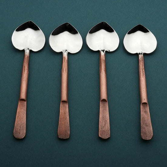 Celia Heart Coffee/Dessert Table Spoon 4 Pc. Set