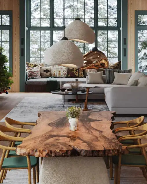 Wabi Sabi Chandeliers - Decorative Stone Textured Pendant Light