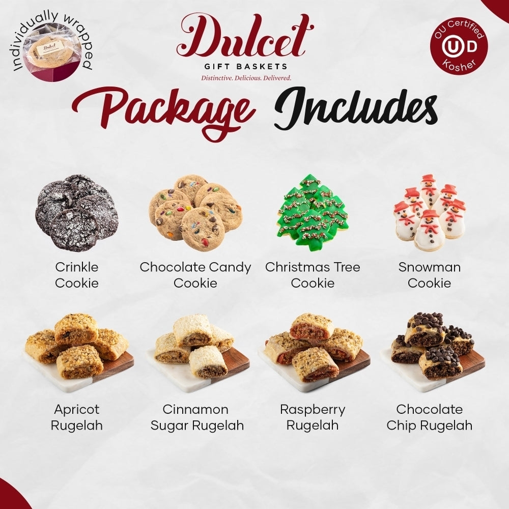 Classic Holiday Treats Gift Box, gourmet sweets gift for birthdays, holidays and celebrations