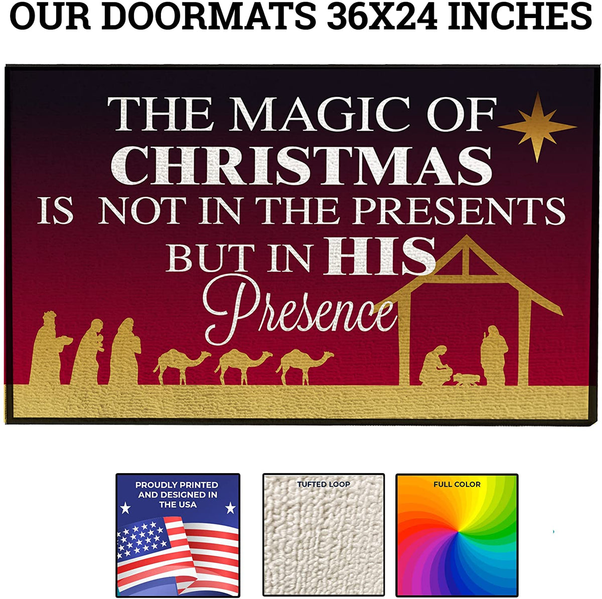 Christian Christmas Doormat