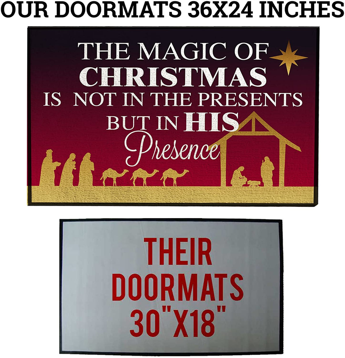 Christian Christmas Doormat