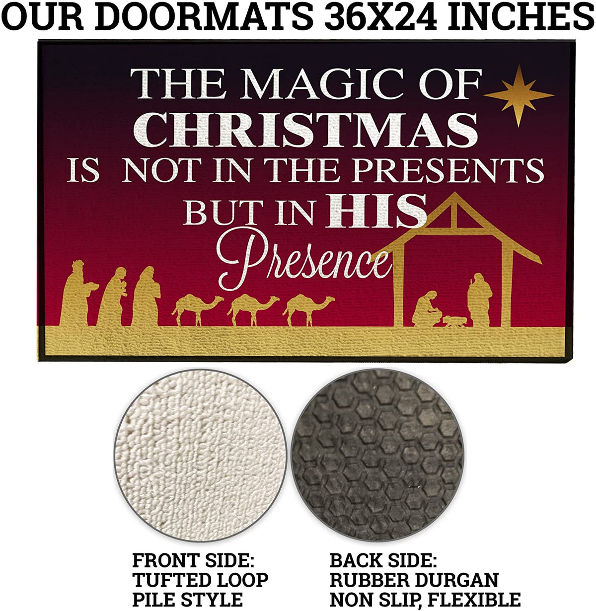 Christian Christmas Doormat