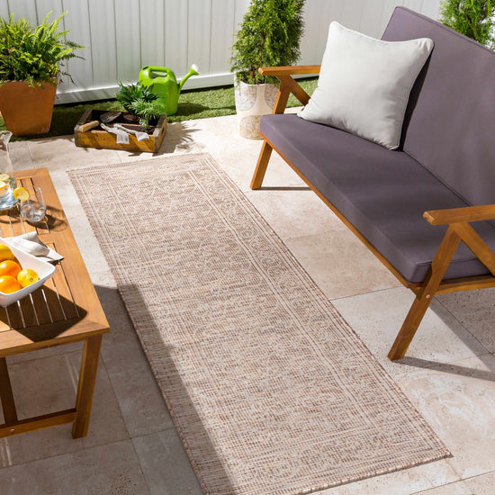 Coolville Brown Flatweave Outdoor Area Carpet - Clearance