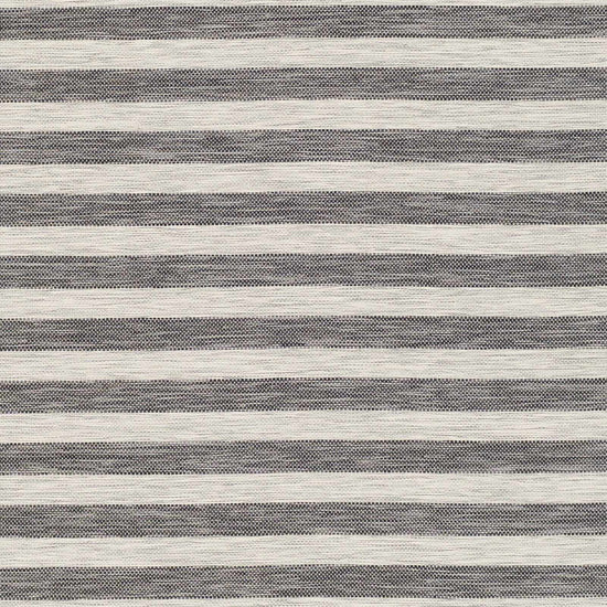 Bongaree Black&Gray Striped Flatweave Outdoor Carpet - Clearance