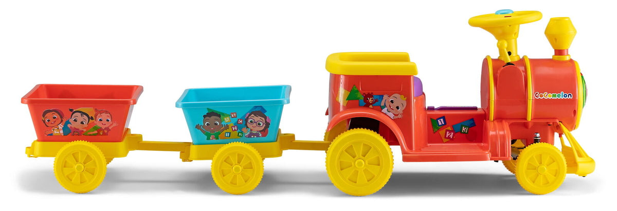 Cocomelon Choo Choo Train Ride-On Toy, 6-Volt Battery-Powered