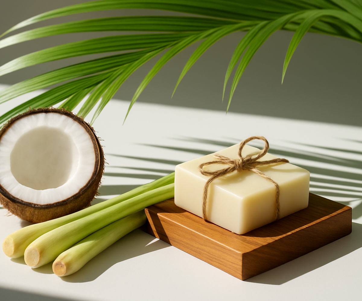 Coconut Lemongrass Handmade Soap