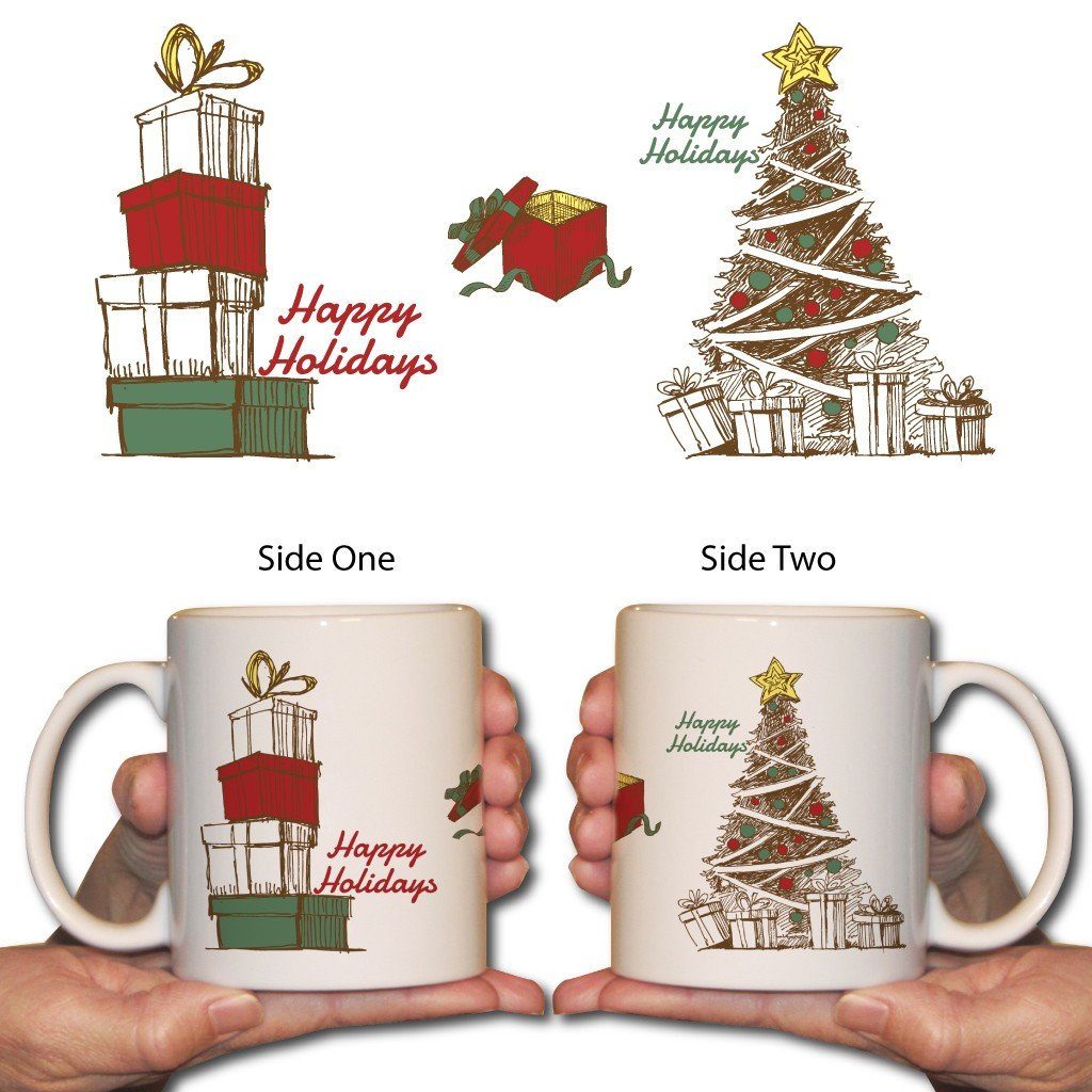 Tree and Presents Christmas 15 Oz Coffee Mug