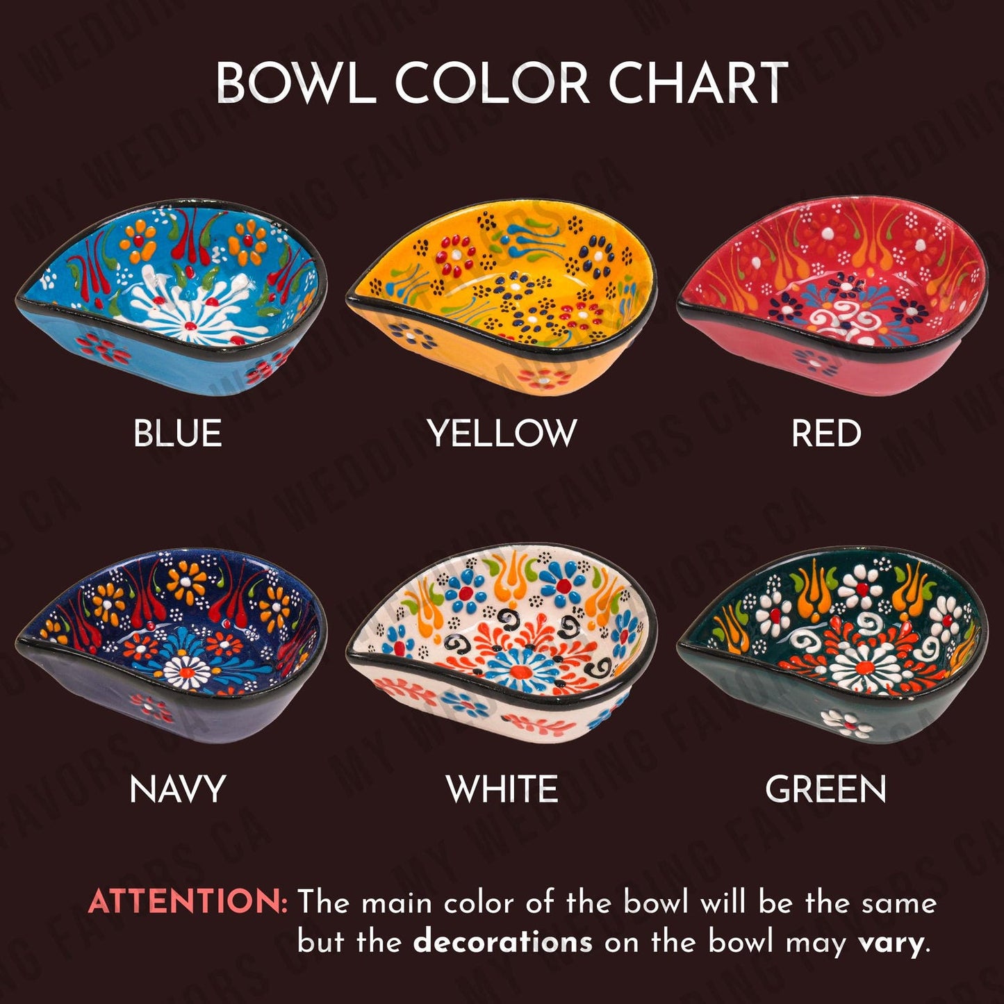 🕌 Handmade Turkish Cini Bowl – Christmas Gift - Olive Oil Dipping Dish