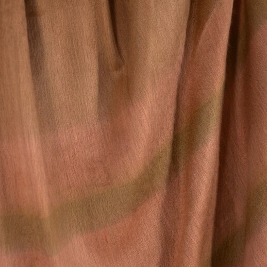 Handwoven Alpaca Throw Blanket | Copper & Coral | Kallpa Collection