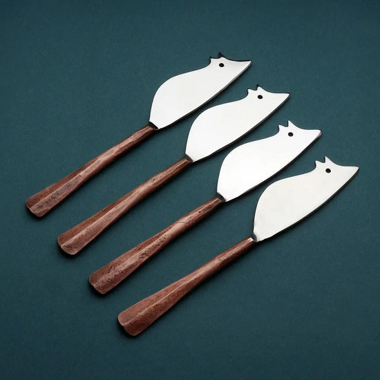 Copper Ridge Ratoncito Cheese Spreader/Knife 4 Pc. Set